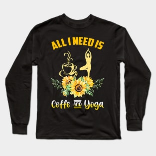 Coffee And Yoga Long Sleeve T-Shirt